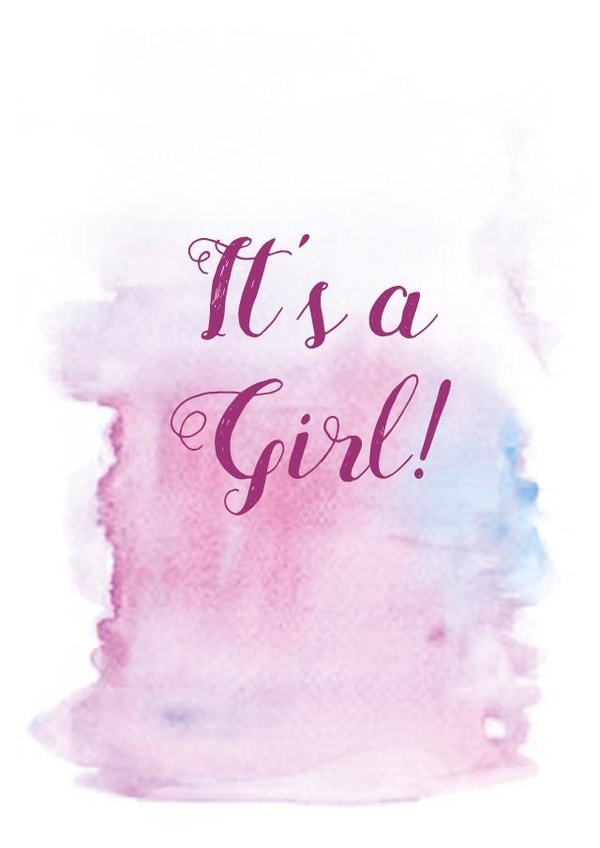 girl baby New Baby Card 6344 created by Uzma Faheem