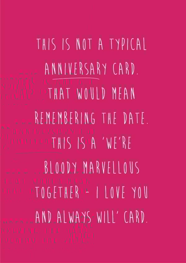 anniversary pink Anniversary Card 3954 created by Coulson Macleod