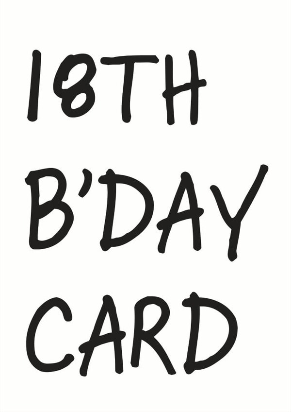 18th birthday Birthday Card 6361 created by So Yeah Stuff