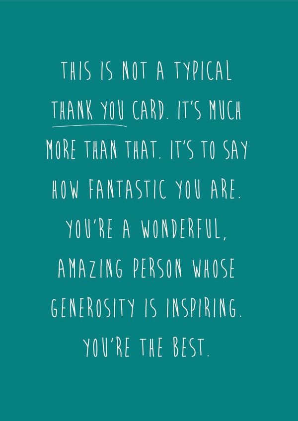 thanks thankyou Thank You Card 3956 created by Coulson Macleod