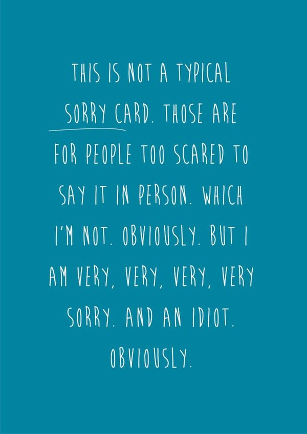 sorry forgiveme Sorry Card 3957 created by Coulson Macleod
