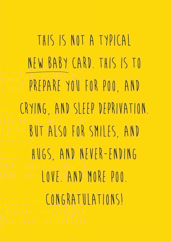 newbaby yellow New Baby Card 3958 created by Coulson Macleod
