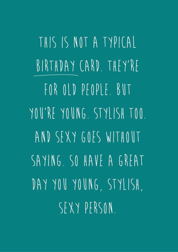 birthday typography Birthday Card 3961 created by Coulson Macleod