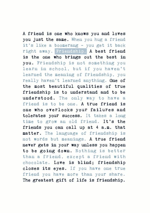 friendship friend Love & Friendship Card 3964 created by Coulson Macleod