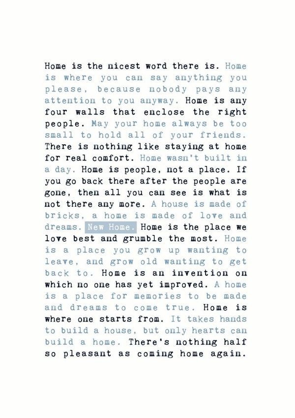 home housewarming New Home Card 3965 created by Coulson Macleod