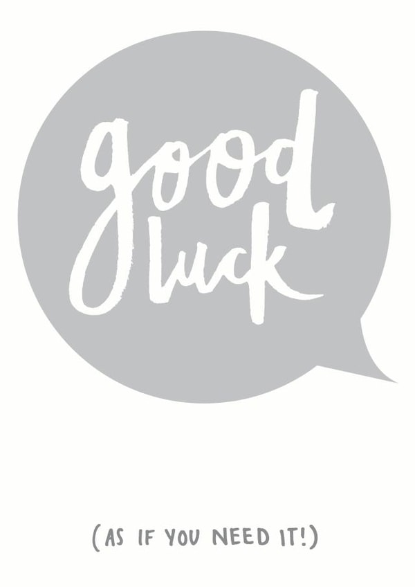 goodluck luck Good Luck Card 4988 created by Art + Ace Studio