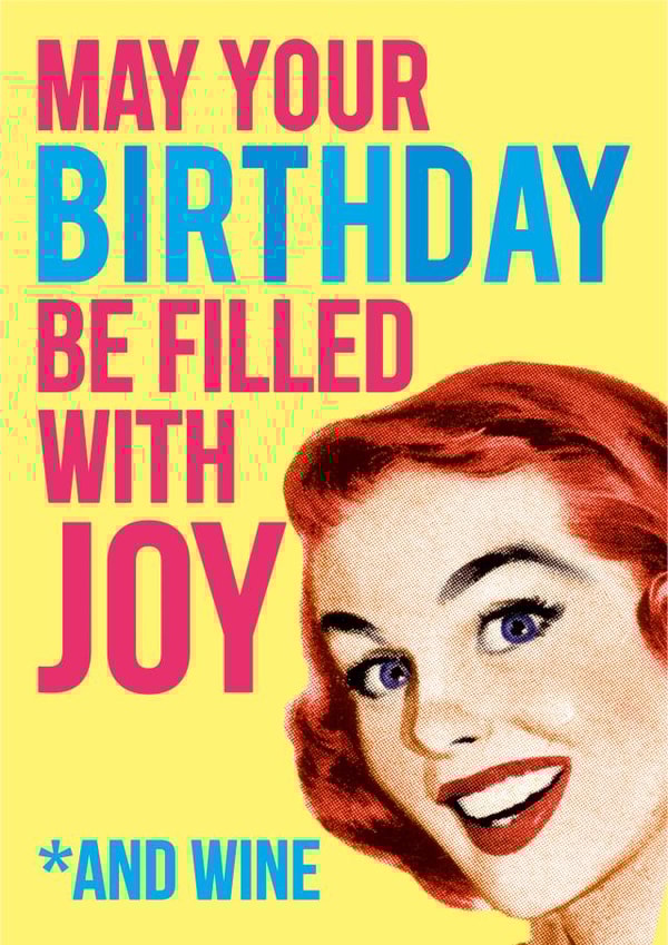 BIRTHDAY WINE Birthday Card 2958 created by Dean Morris Cards