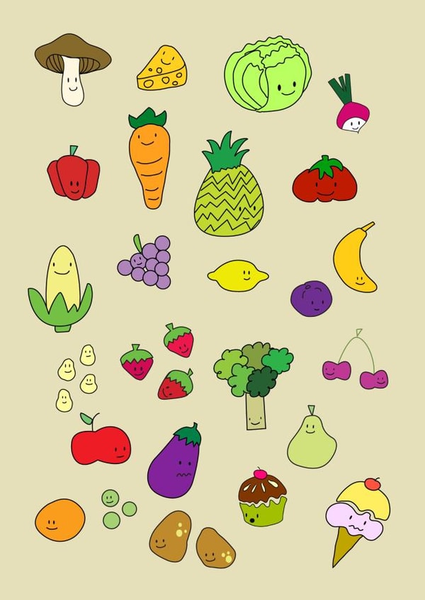 vegetable veg Just because Card 24221 created by Silvina De Vita