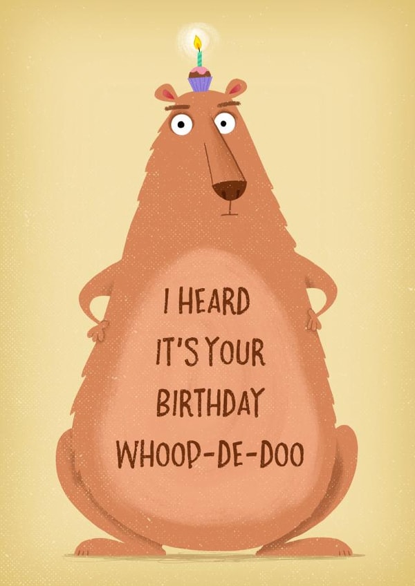 Birthday bear Birthday Card 2464 created by Louise Gardner