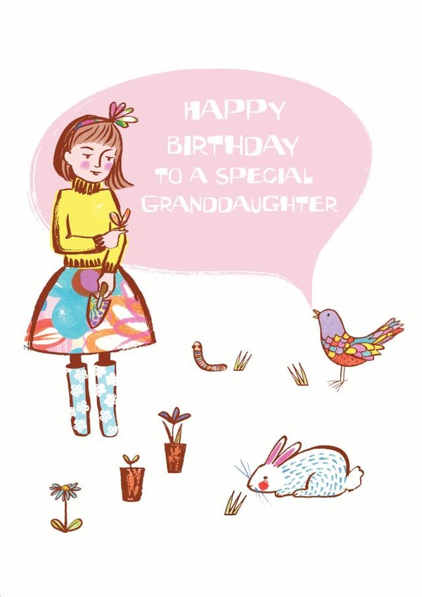 granddaughter birthday Birthday Card 4023 created by From A Place of Wonder