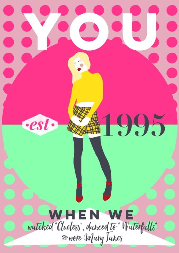 Fashion Birthday Love & Friendship Card 28114 created by What's Your Vintage?