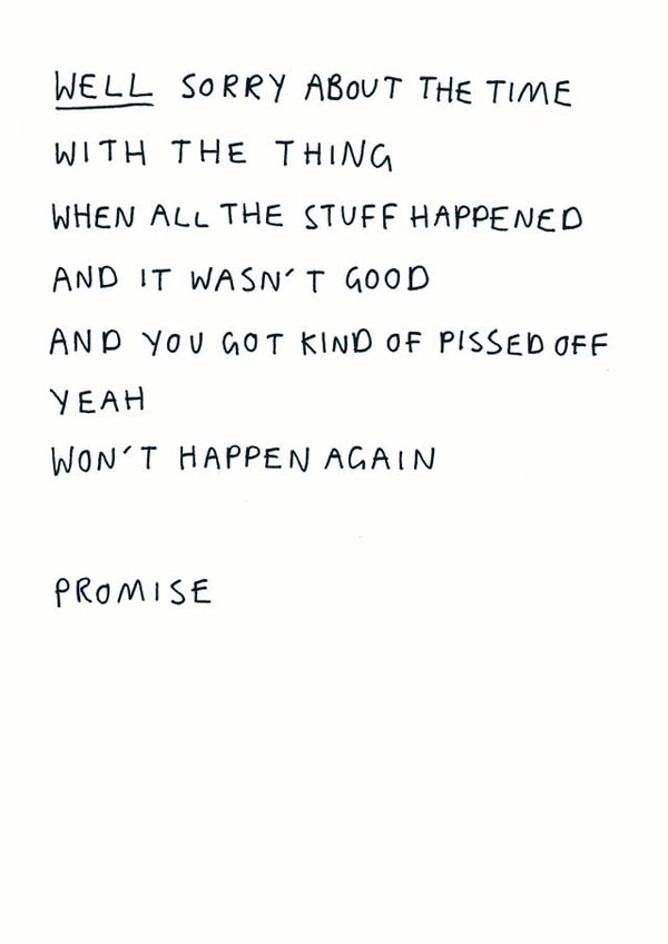 sorry pissed Sorry Card 6478 created by Redback Cards