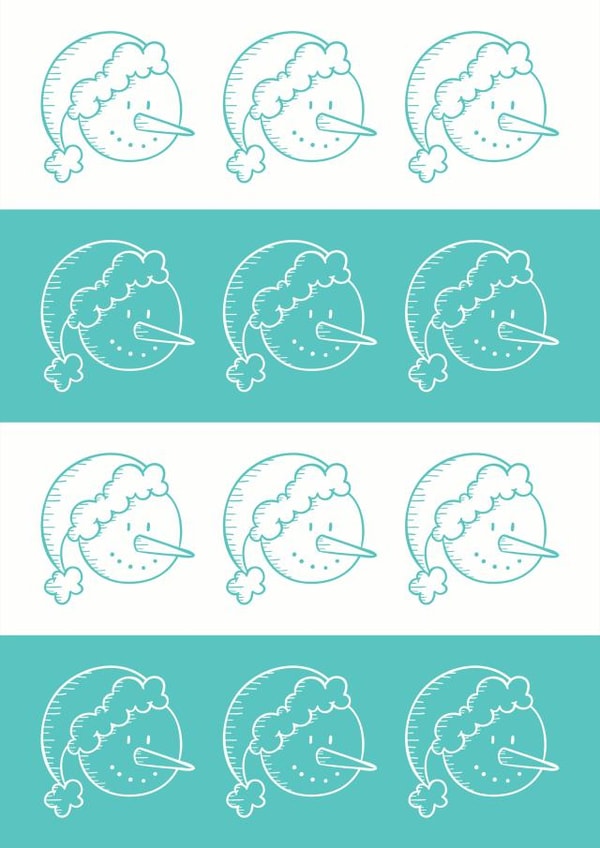 blue white Christmas Card 28677 created by So Yeah Stuff