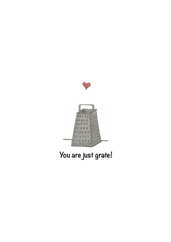 grate pun Valentines Day Card 28653 created by Sophie Pollock