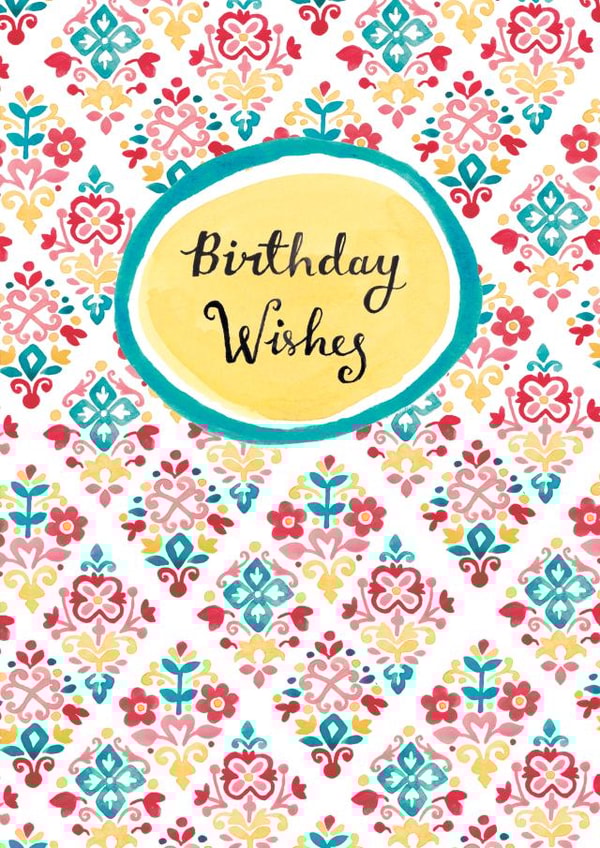 wishes contemporary Birthday Card 28716 created by Louise Anglicas