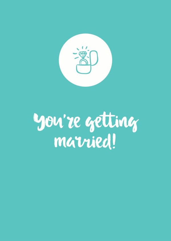 engagement engaged Engagement and Marriage Card 28678 created by So Yeah Stuff