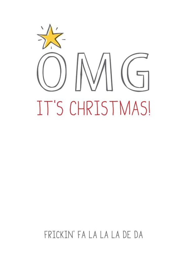 OMG christmas Christmas Card 26918 created by Prairie Chick Prints