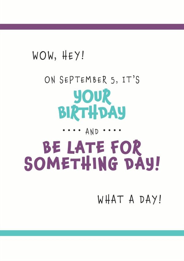 birthday september Birthday Card 27305 created by Need A Holiday?