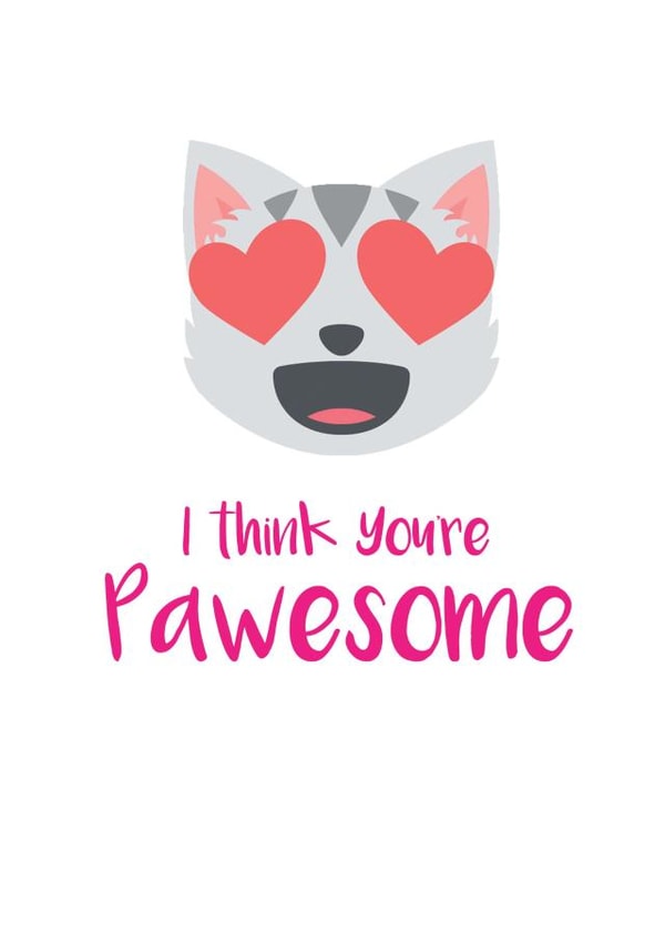 pawesome awesome Love & Friendship Card 6823 created by Let's Dream