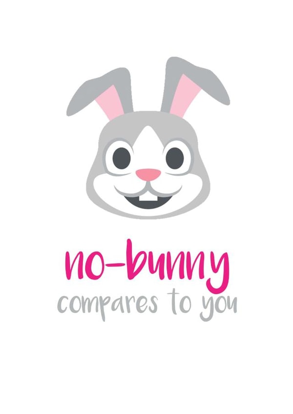 bunny compares Valentines Day Card 29016 created by Let's Dream