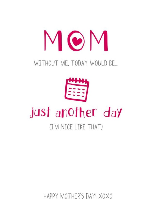mom without Mothers Day Card 26925 | thortful
