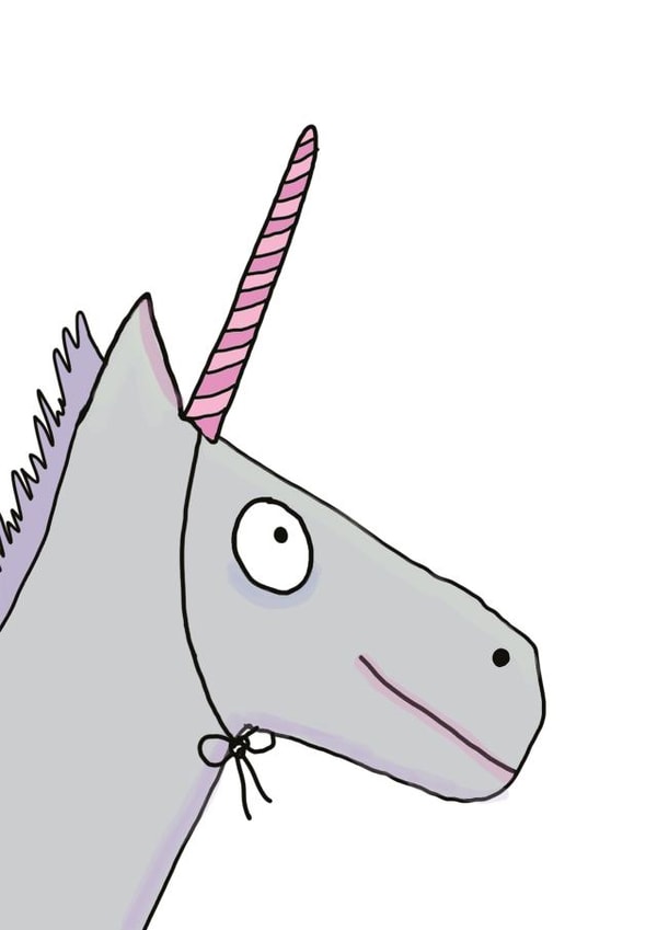 unicorn magical Just because Card 27024 created by Che Dyer