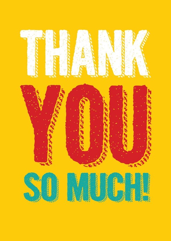 thanks so Thank You Card 4213 created by Ilka Dickens