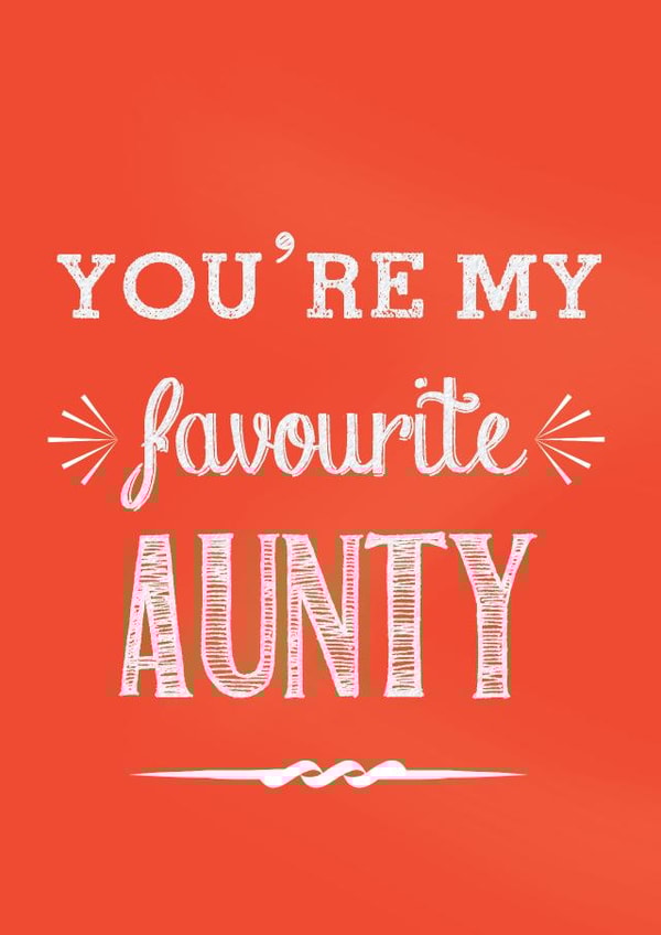 Aunty favourite Birthday Card 4214 created by Ilka Dickens