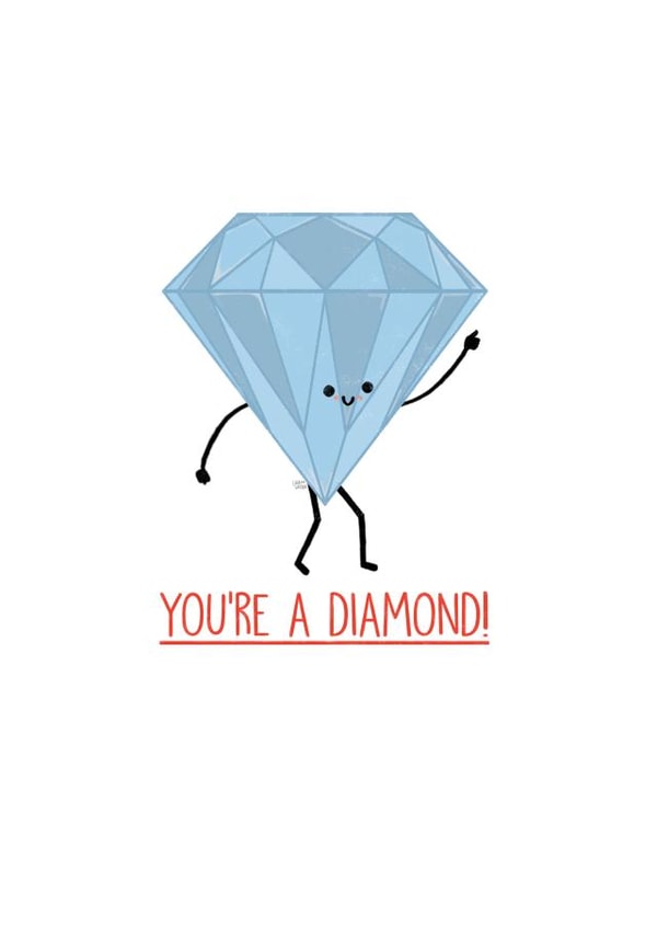 diamond gem Thank You Card 4392 created by Leeann Walker