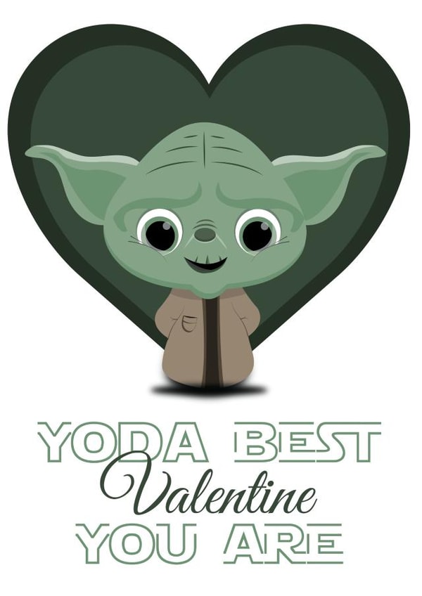 yoda best Valentines Day Card 24477 created by Jordan Williams