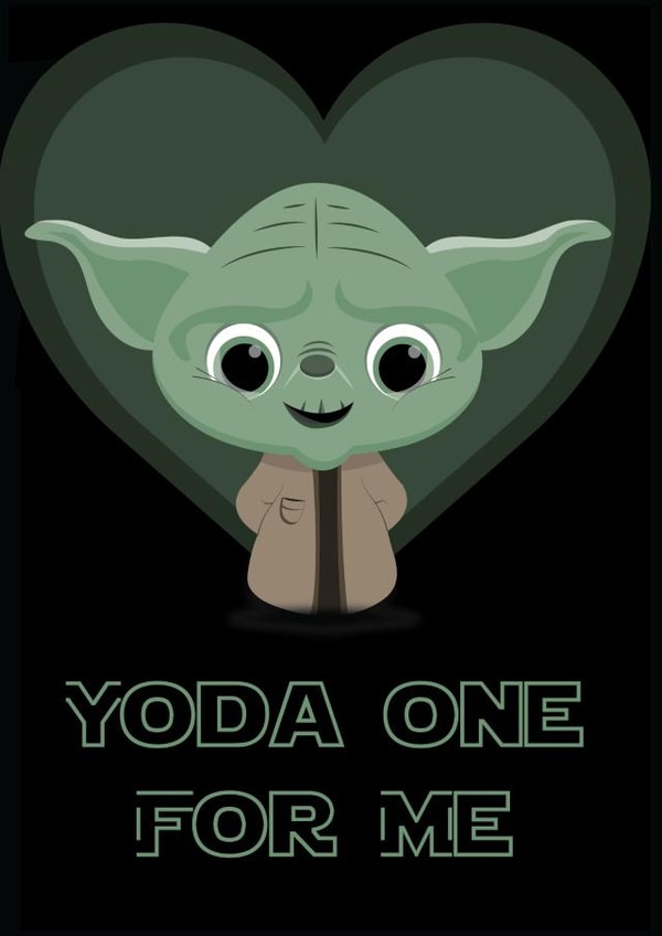 yoda one Valentines Day Card 24478 created by Jordan Williams