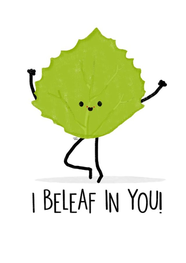 beleaf believe Good Luck Card 4394 created by Leeann Walker