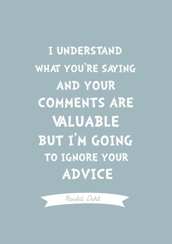 Roald Dahl Just because Card 4216 created by Ilka Dickens