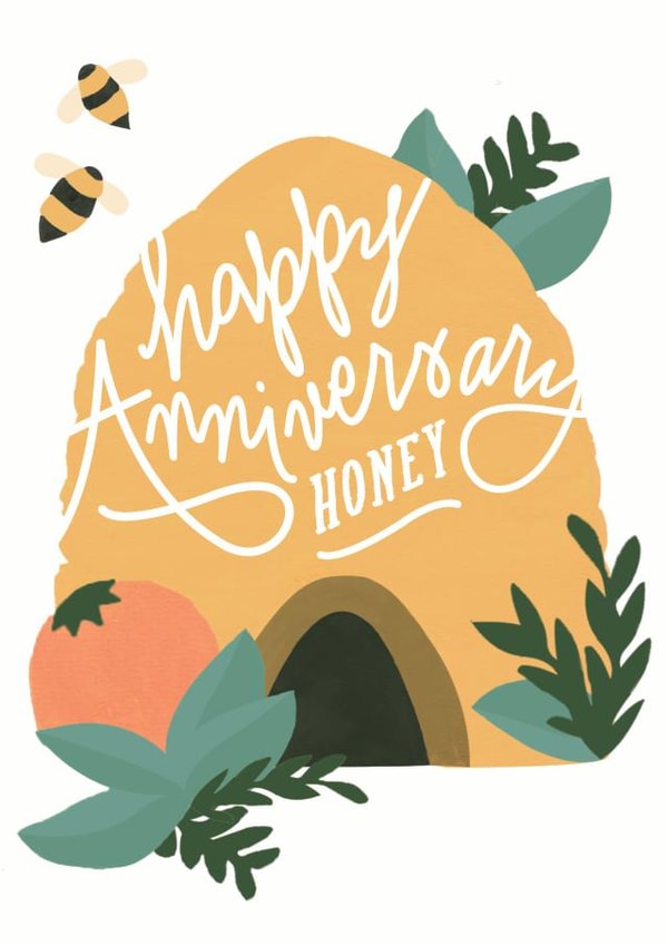 anniversary honey Anniversary Card 5809 created by Olive + Jude