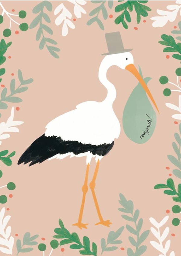 baby babyshower New Baby Card 5810 created by Olive + Jude