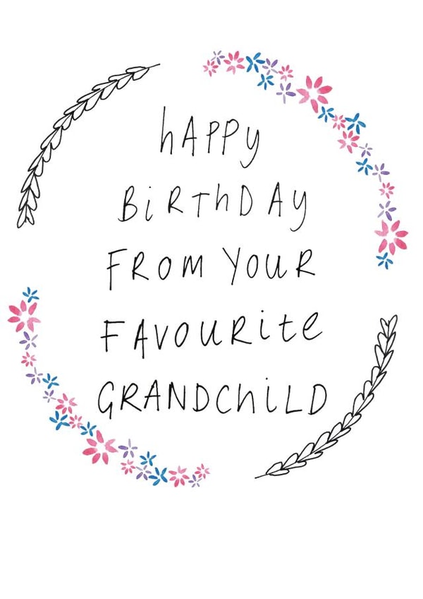 grandma nan Birthday Card 6136 created by Rachel Storey Illustration
