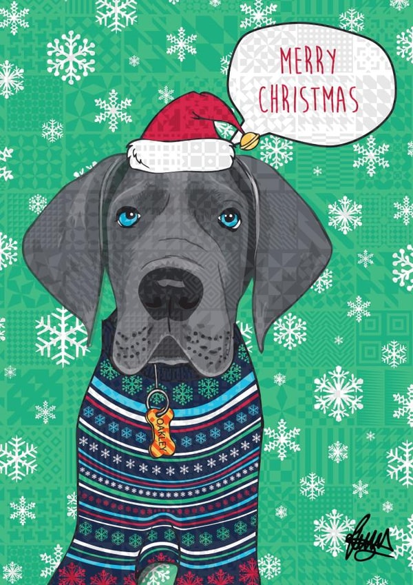 fun christmas jumper Christmas Card 1481 created by Rose Hill Designs