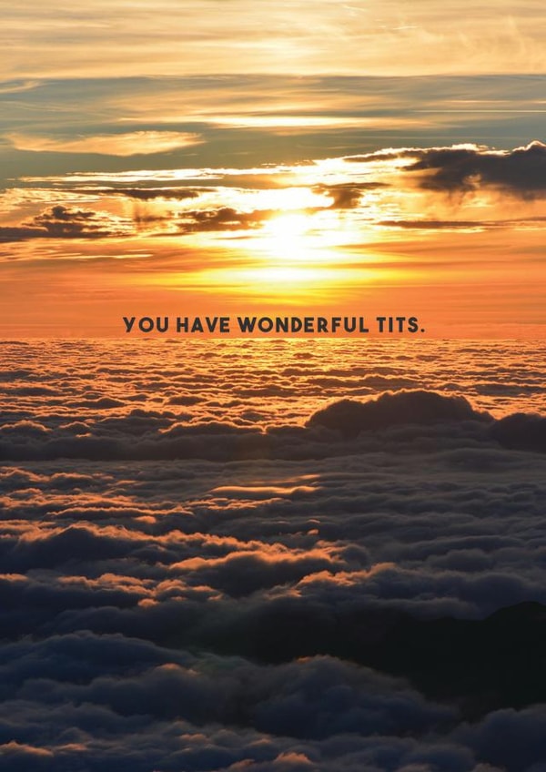 tits funny Card 29277 created by Luke Shepherd