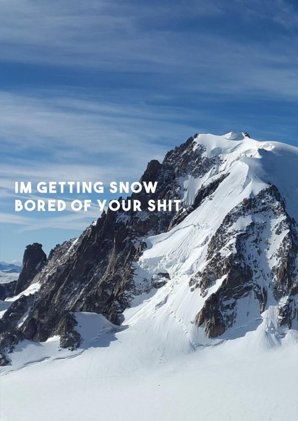 snow funny Card 29278 created by Luke Shepherd