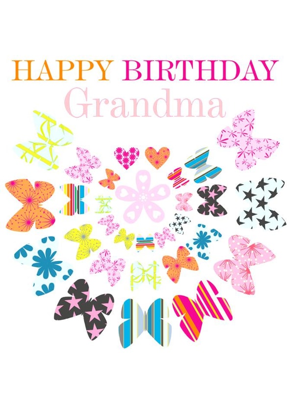 Pretty Birthday Card for Grandma created by Claire Giles