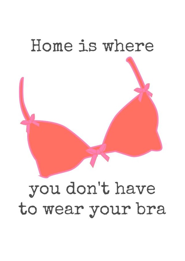 Bra humour Humour Card 2613 created by Doodle Dot Design Co