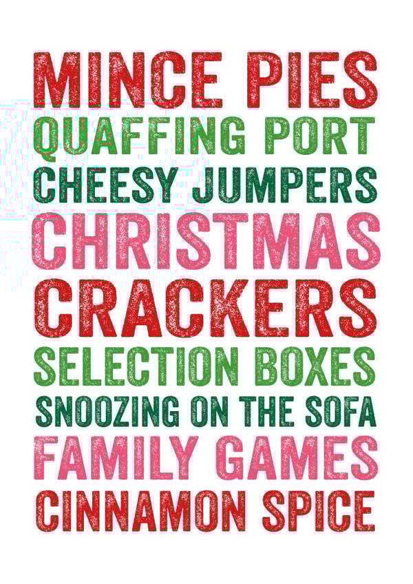 mince pies quaffing Card 3503 created by Do You Punctuate?
