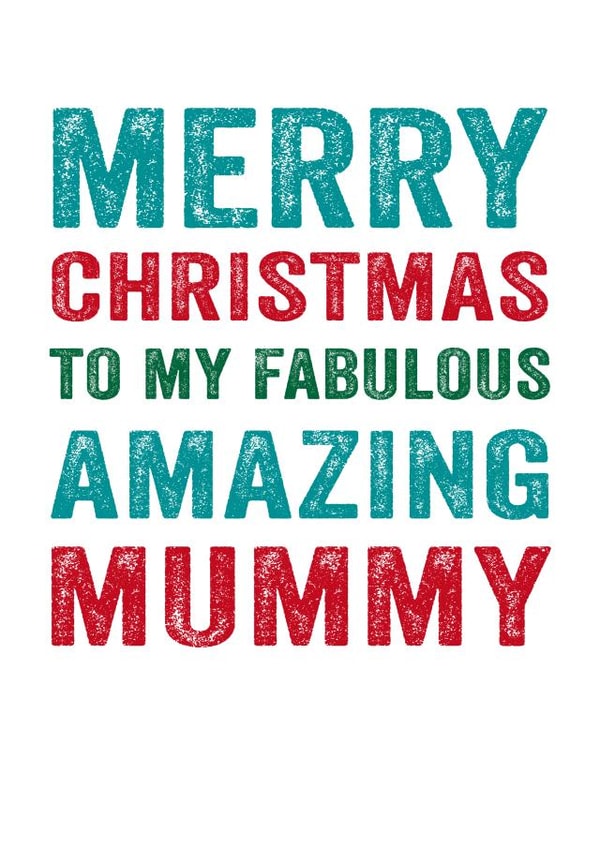 Fabulous amazing Mummy Christmas card created by Do You Punctuate?