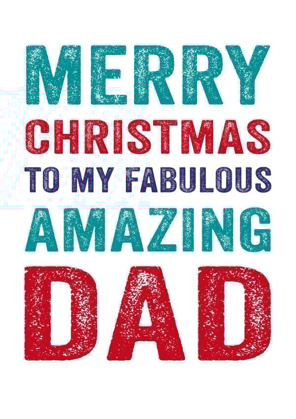 dad merry Christmas Card 26152 created by Do You Punctuate?