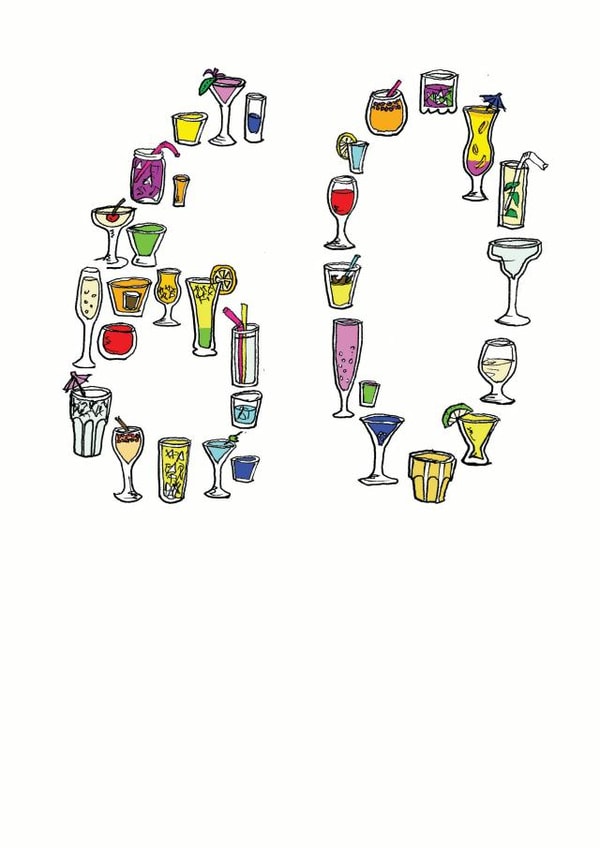 60 60th Birthday Card 7005 created by A Ray of Sunshine Cards