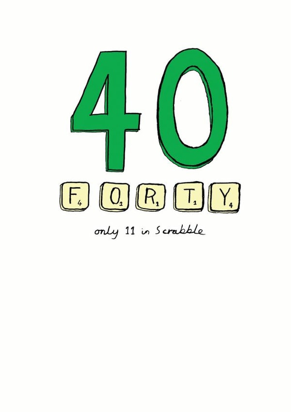 40 40th Birthday Card 7013 created by A Ray of Sunshine Cards