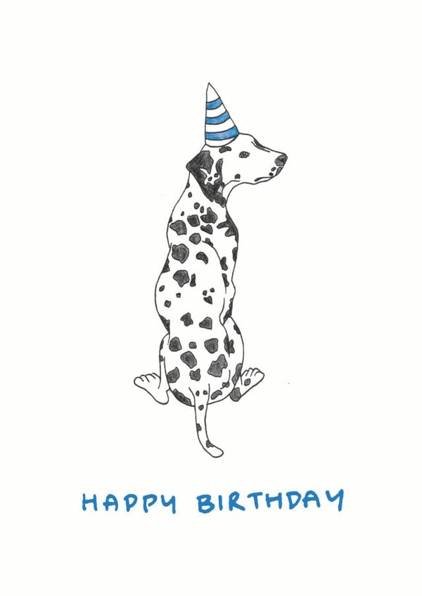 dalmation illustration Birthday Card 7263 created by Jennifer Mae Spooner