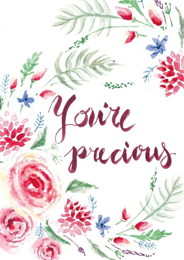 precious Female Love & Friendship Card 1996 created by Silvia Betancourt