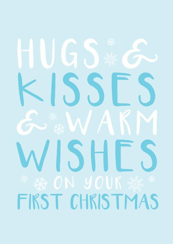 baby first Christmas Card 26318 created by Bow & Bell