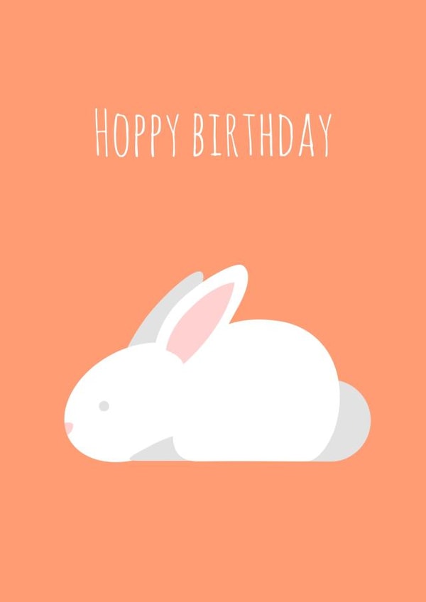 birthday rabbit Birthday Card 28728 created by Cards.Cards.Cards